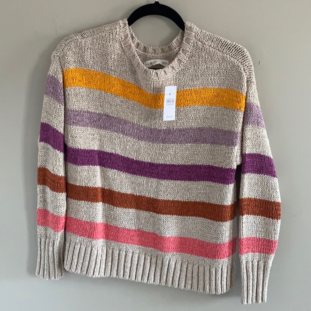 NWT Loft striped sweater size Small